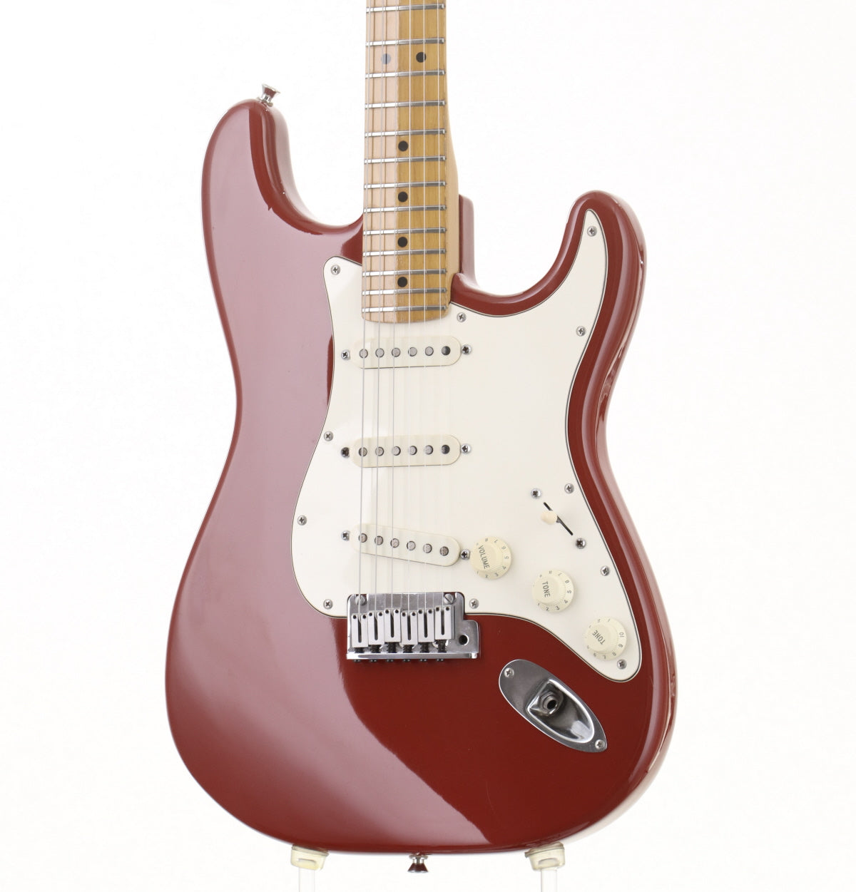 [SN E445059] USED Fender / American Standard Stratocaster Frost Red Maple Fingerboard, 1987 [09]