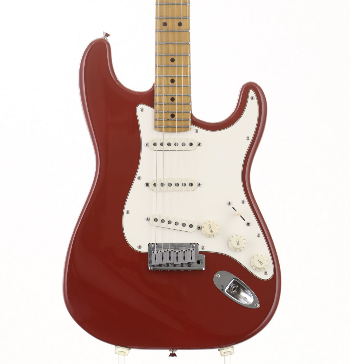 [SN E445059] USED Fender / American Standard Stratocaster Frost Red Maple Fingerboard, 1987 [09]