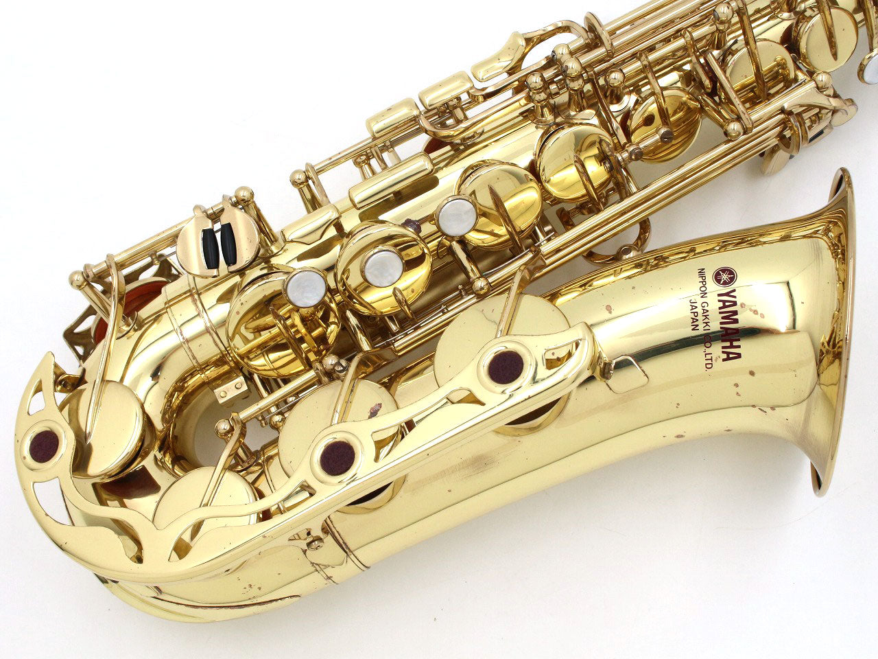 [SN 10416] USED YAMAHA / Alto sax YAS-32, all tampos replaced [09]