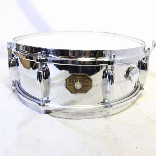 USED GRETSCH / 70s G-4160 ChromeOverBrass 14x5 Gretsch 70s Snare Drum [08]