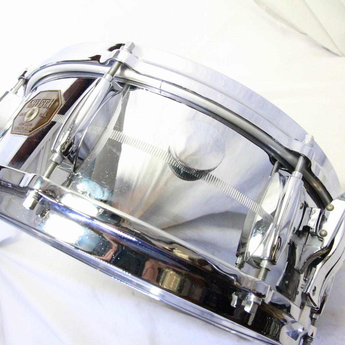 USED GRETSCH / 70s G-4160 ChromeOverBrass 14x5 Gretsch 70s Snare Drum [08]