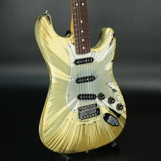 [SN MZ3126442] USED Fender Mexico / Splatter Stratocaster Swirl Black [10]