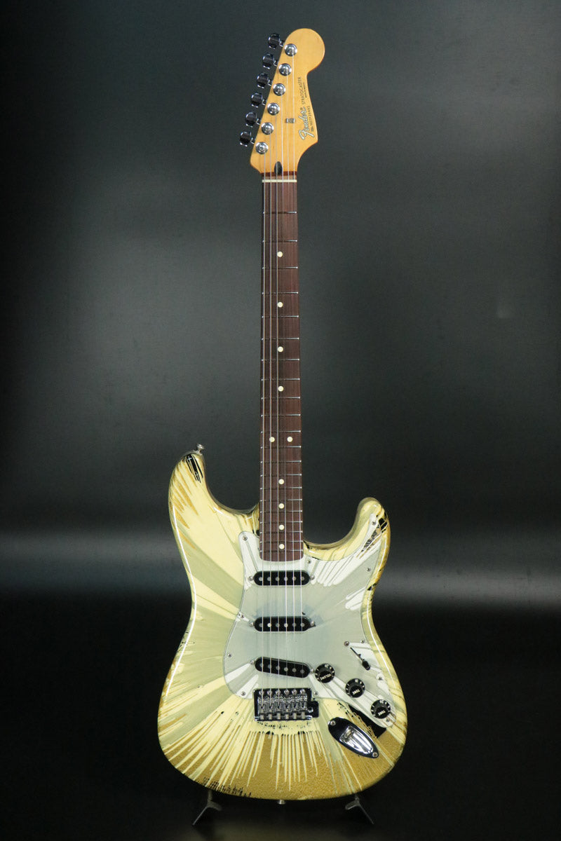 [SN MZ3126442] USED Fender Mexico / Splatter Stratocaster Swirl Black [10]