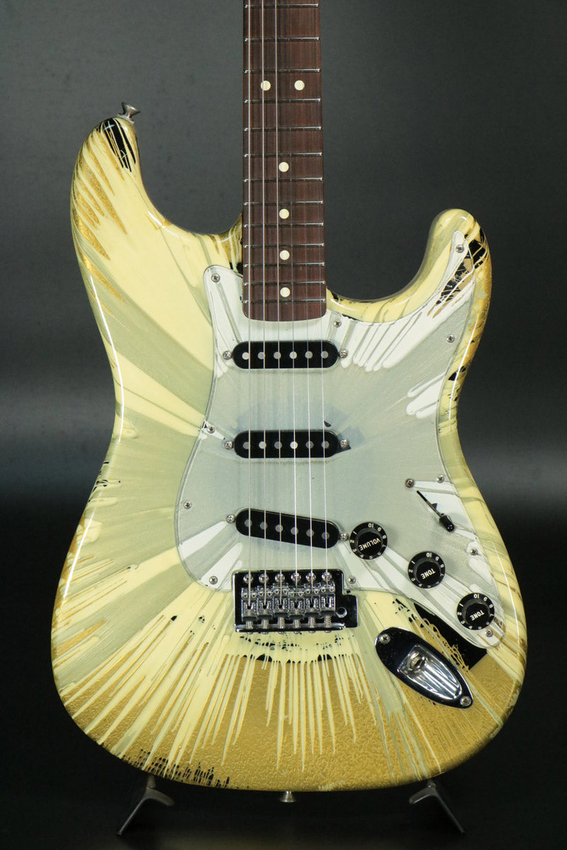 [SN MZ3126442] USED Fender Mexico / Splatter Stratocaster Swirl Black [10]