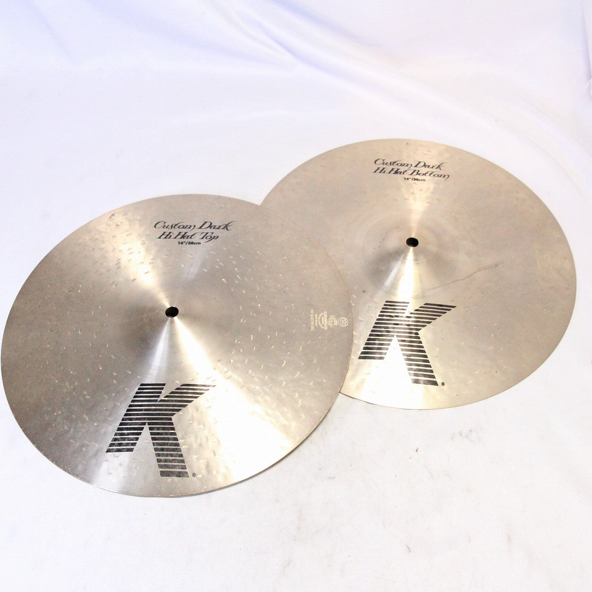 USED ZILDJIAN / K.CUSTOM DARK HIHATS 14inch 1130/1262 Zildjian Hi-Hat Cymbal [08]