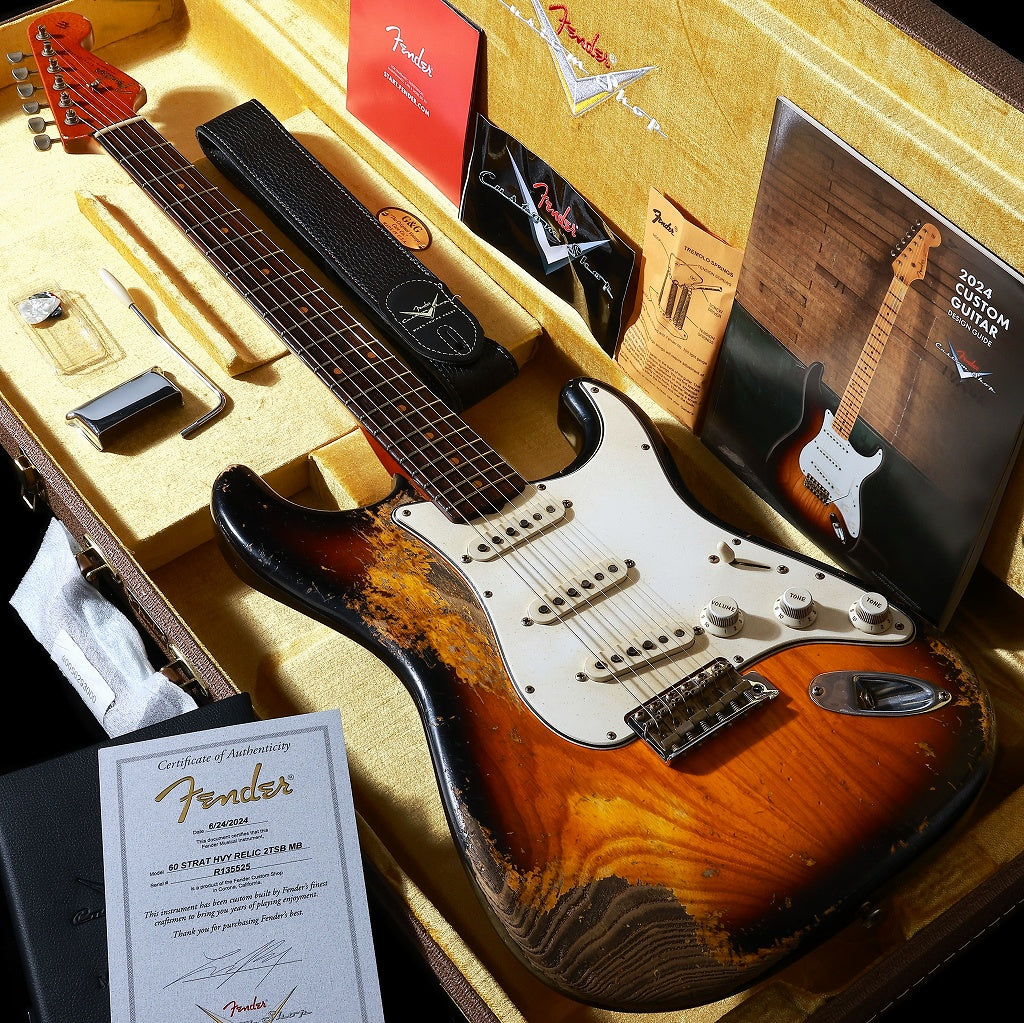 [SN R135525] USED Fender Custom Shop / MBS 1960 Stratocaster Heavy Relic 2 Coler Sunburst By Levi Perry [03]