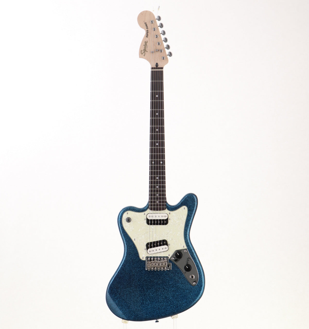 [SN CYKK21008756] USED Squier by Fender / Paranormal Super-Sonic Laurel Fingerboard Blue Sparkle [3.47kg / made in 2021] Squier [08]
