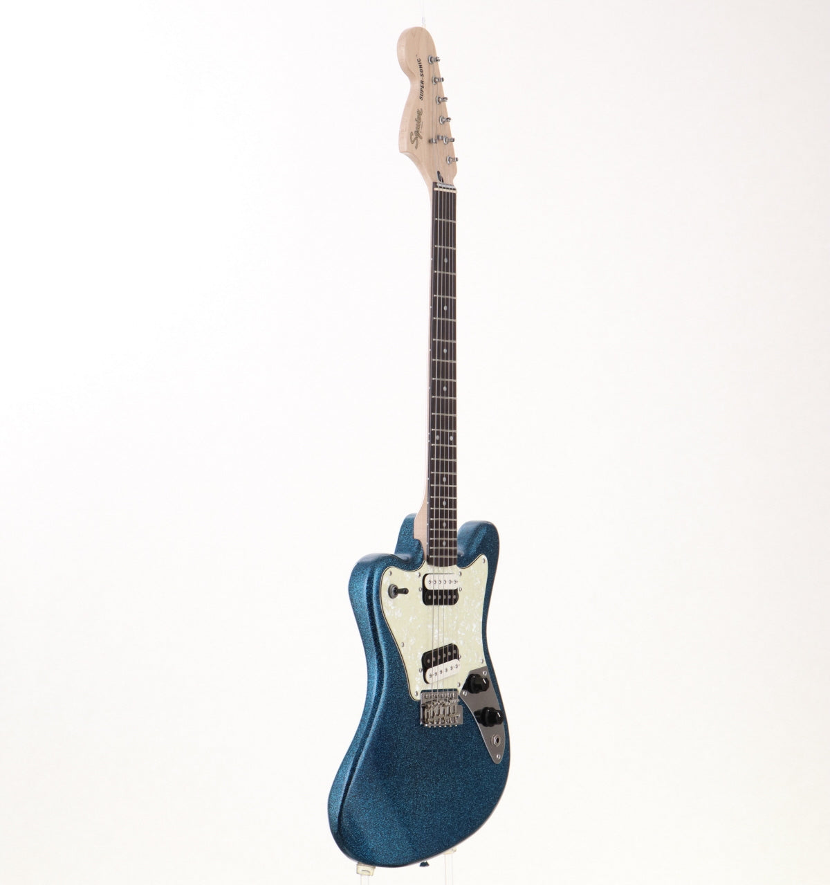 [SN CYKK21008756] USED Squier by Fender / Paranormal Super-Sonic Laurel Fingerboard Blue Sparkle [3.47kg / made in 2021] Squier [08]