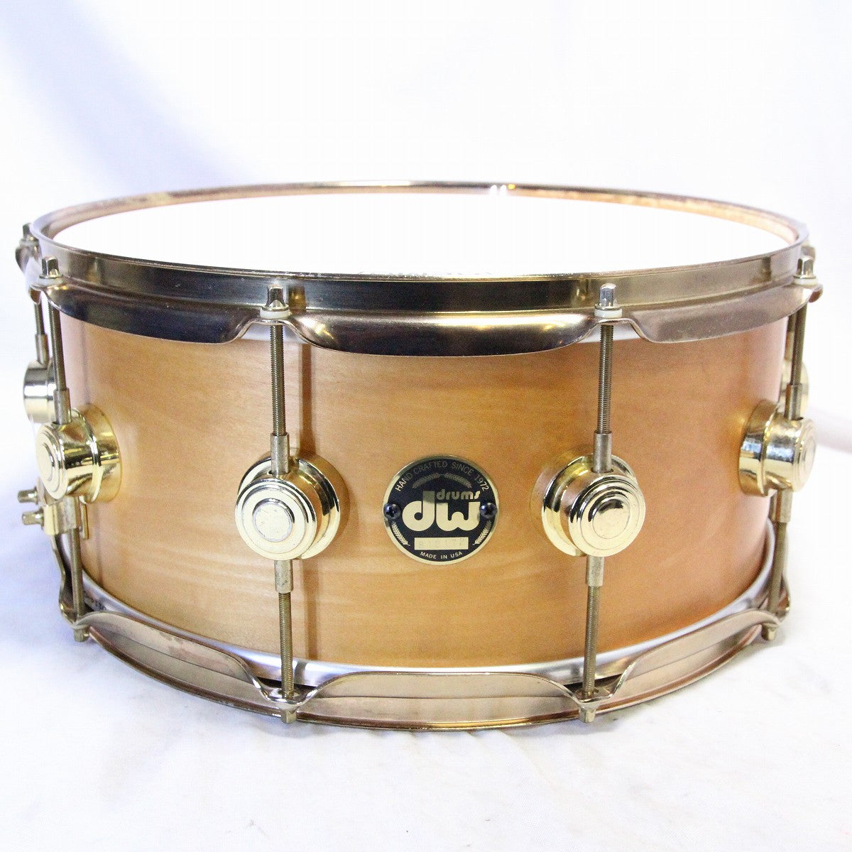 USED DW / DW CRAVIOTTO SOLID MAPLE SNARE 14×6.5 Craviotto Veneer Maple [08]