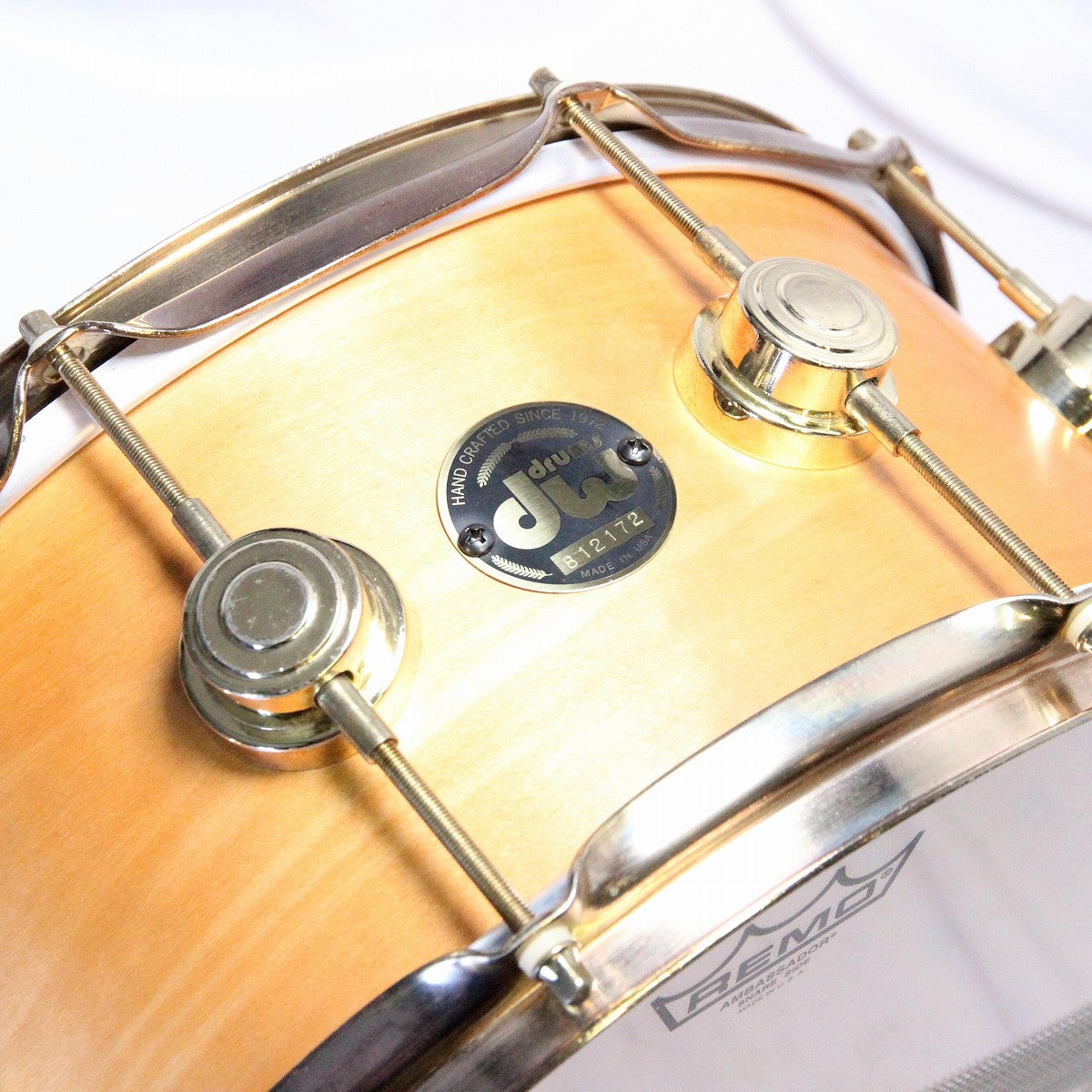 USED DW / DW CRAVIOTTO SOLID MAPLE SNARE 14×6.5 Craviotto Veneer Maple [08]