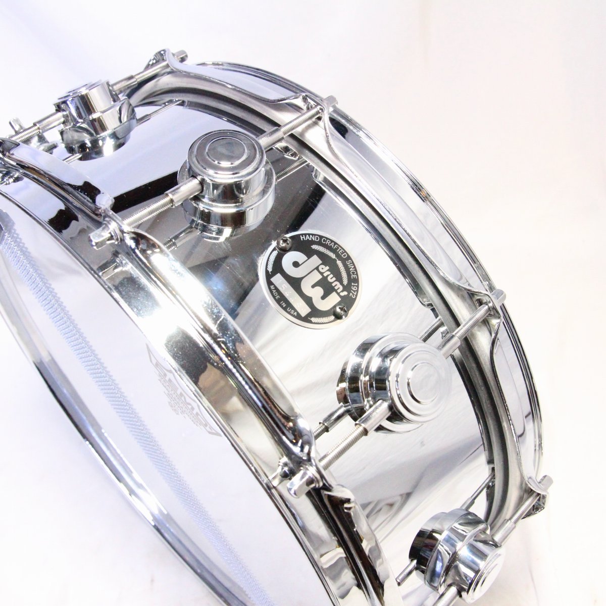 USED DW / 90s Collectors 14×5 CHROME OVER BRASS Snare Drum [08]
