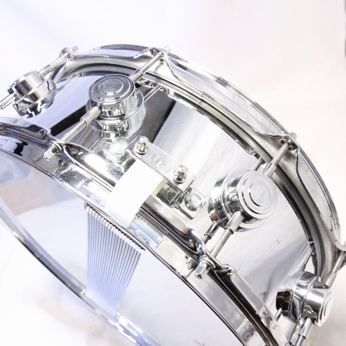 USED DW / 90s Collectors 14×5 CHROME OVER BRASS Snare Drum [08]