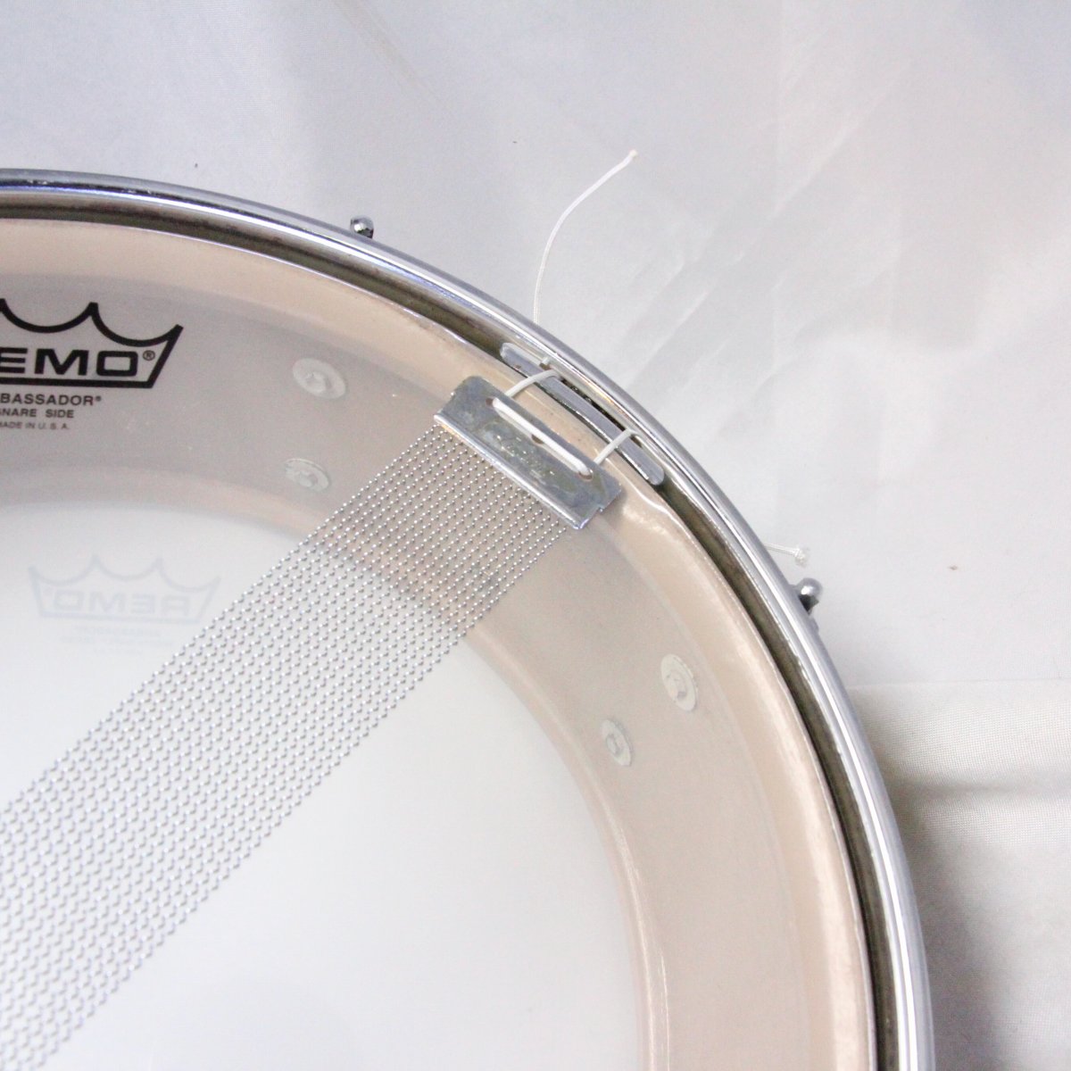 USED Ludwig / Early60s Jazz festival White Marine Pearl 14x5 with case [08]