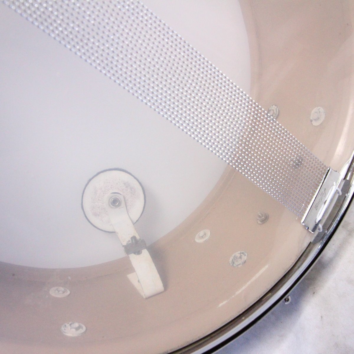 USED Ludwig / Early60s Jazz festival White Marine Pearl 14x5 with case [08]