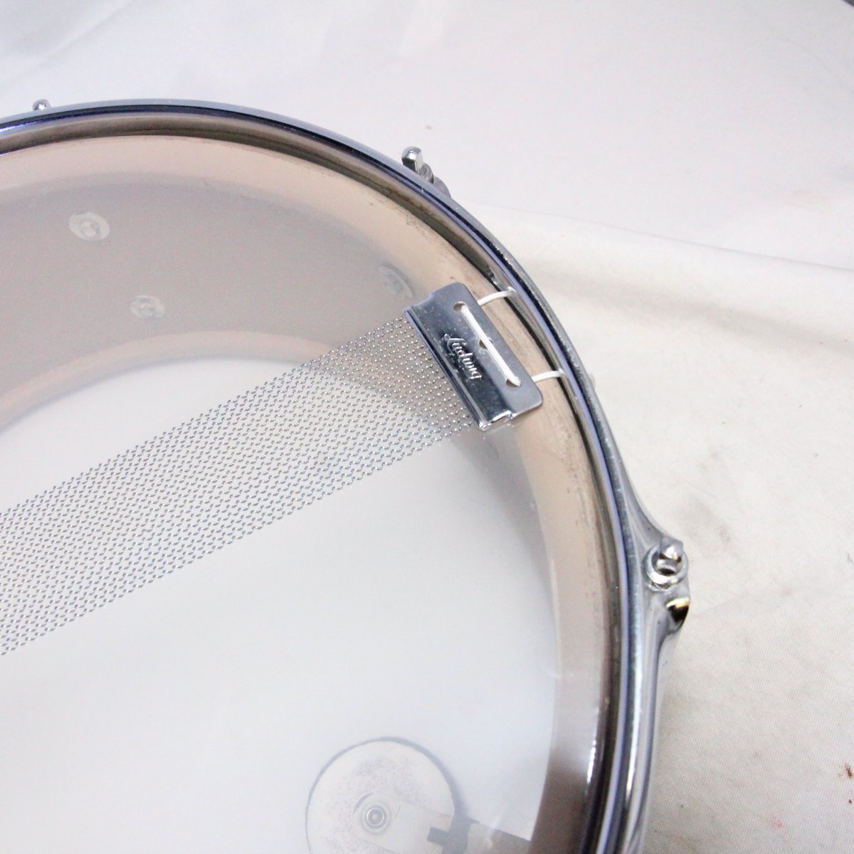 USED Ludwig / Early60s Jazz festival White Marine Pearl 14x5 with case [08]