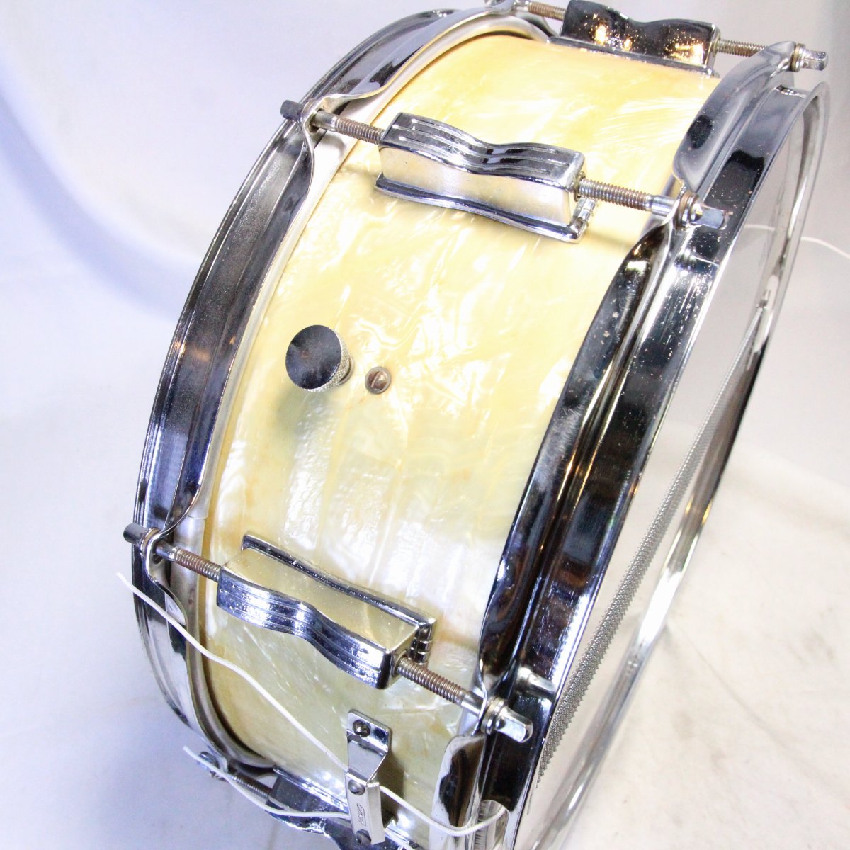 USED Ludwig / Early60s Jazz festival White Marine Pearl 14x5 with case [08]