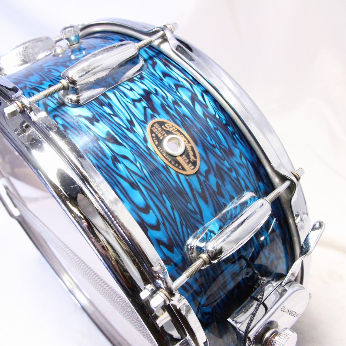 USED SLINGERLAND / 60s Artist Model 3-ply 14x5.5 Blue Agate Pearl s/n149569 [08]