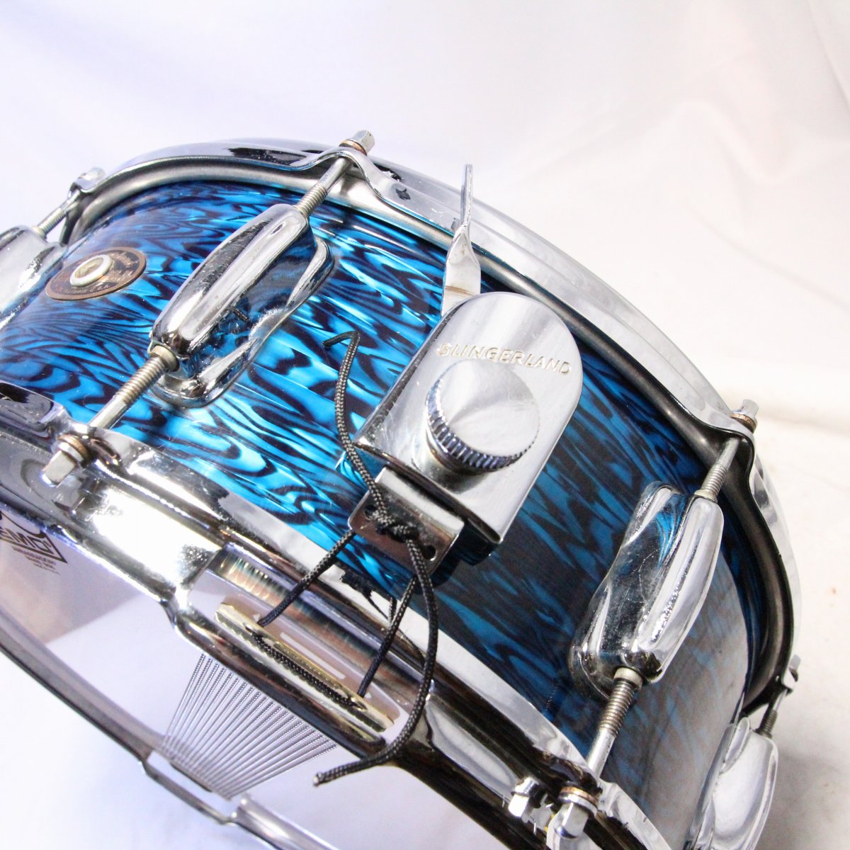 USED SLINGERLAND / 60s Artist Model 3-ply 14x5.5 Blue Agate Pearl s/n149569 [08]