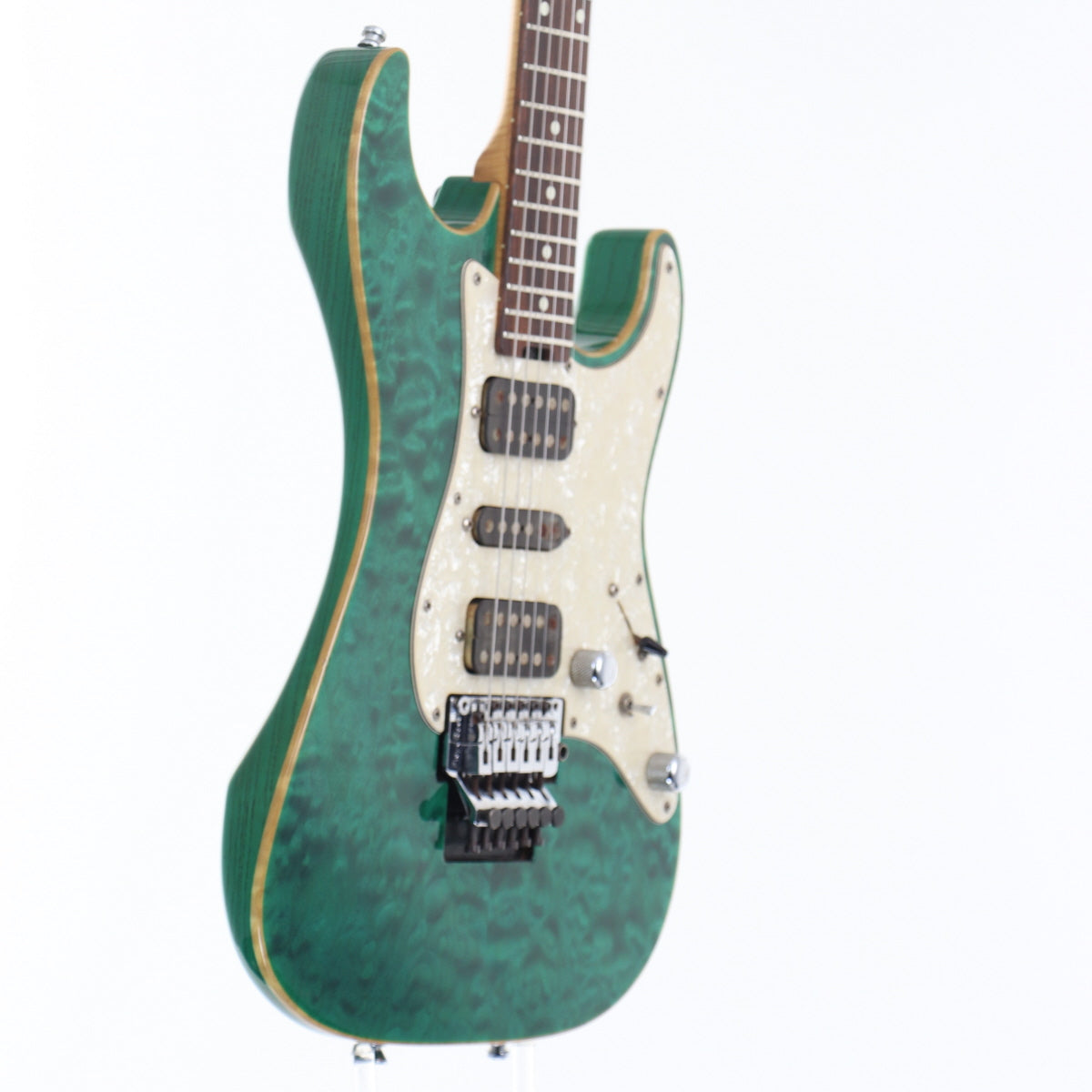 [SN 82198] USED SCHECTER Schecter / EX-22-CTM-FRT See-through Green [20]