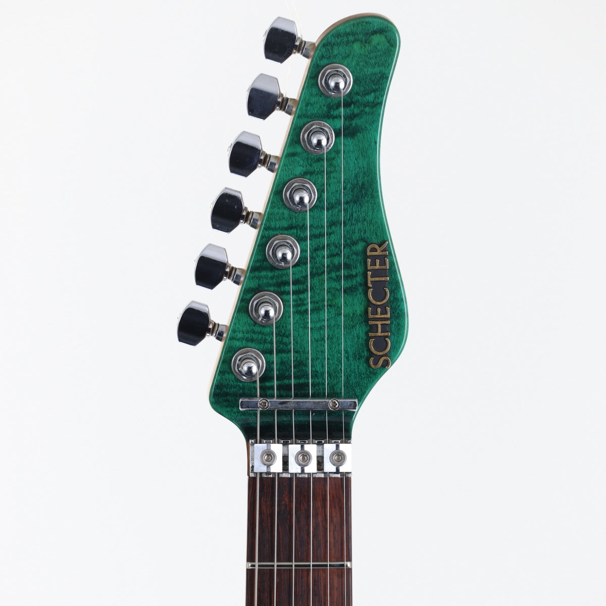 [SN 82198] USED SCHECTER Schecter / EX-22-CTM-FRT See-through Green [20]