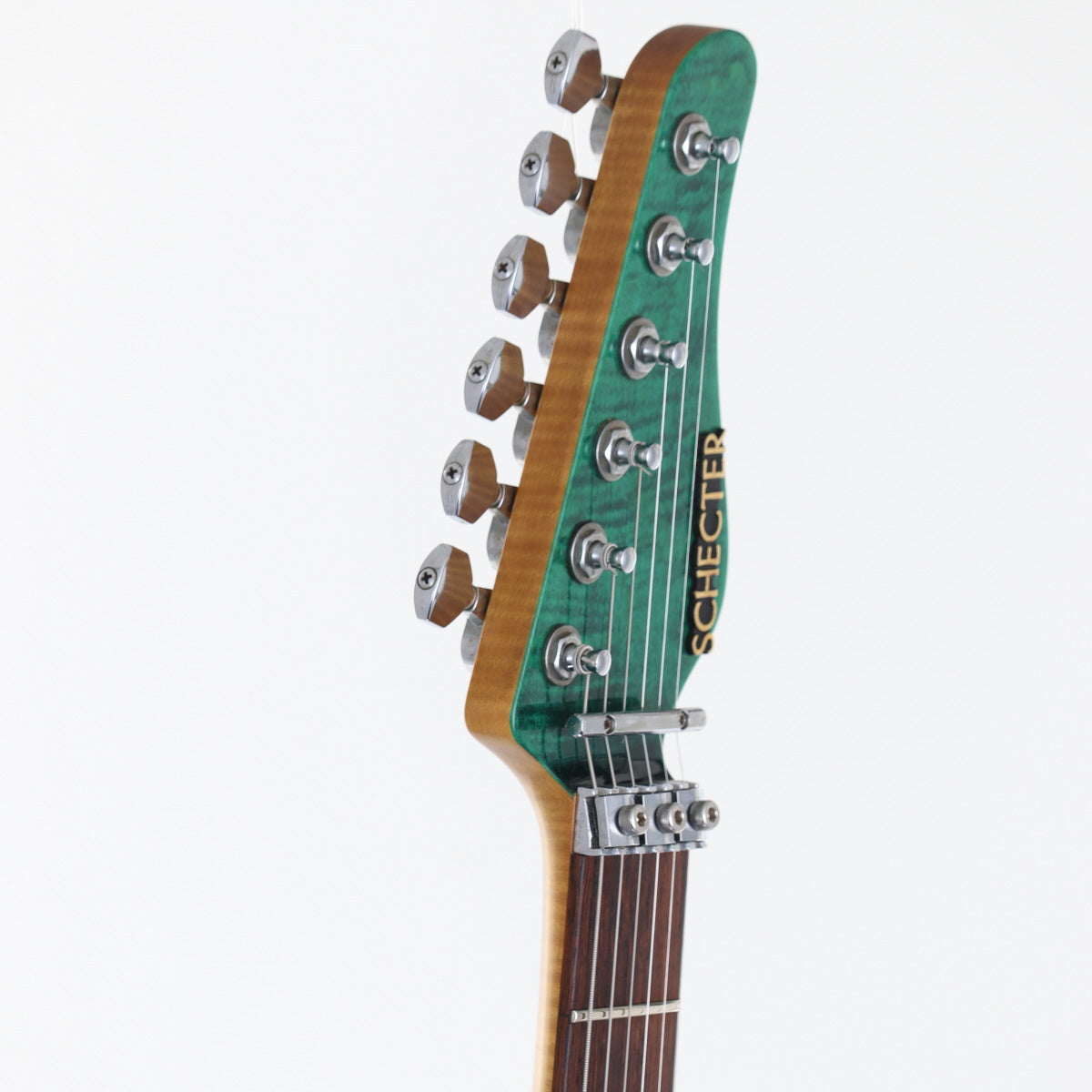 [SN 82198] USED SCHECTER Schecter / EX-22-CTM-FRT See-through Green [20]