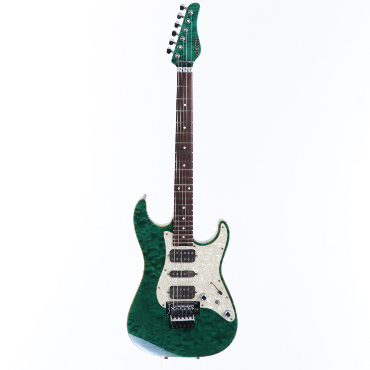 [SN 82198] USED SCHECTER Schecter / EX-22-CTM-FRT See-through Green [20]