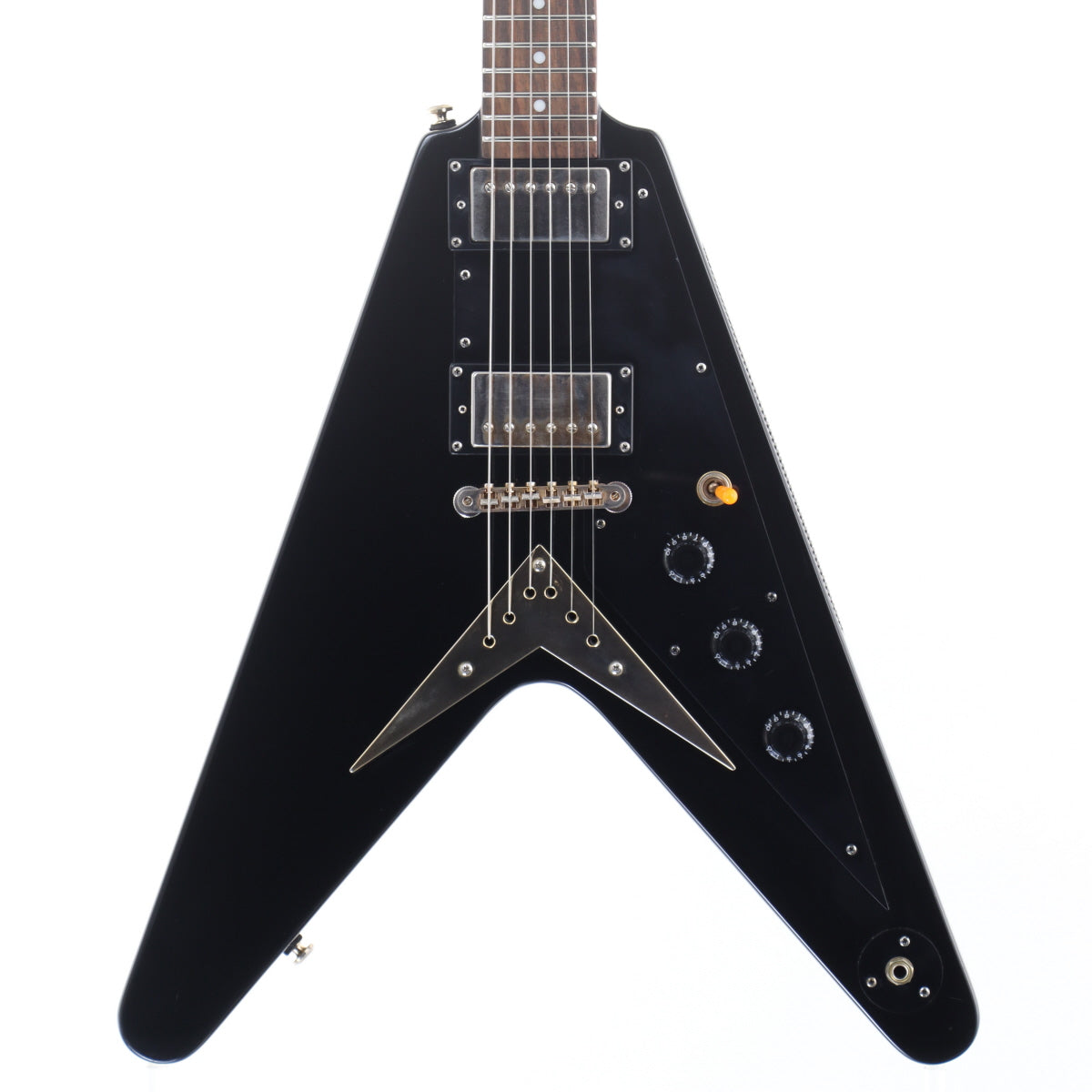 [SN 0910200599] USED Epiphone / 1958 Korina Flying V MOD Ebony [12]