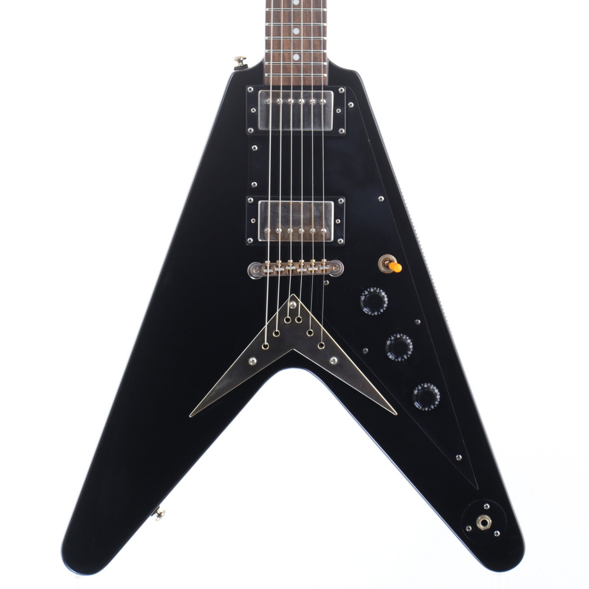 [SN 0910200599] USED Epiphone / 1958 Korina Flying V MOD Ebony [12]