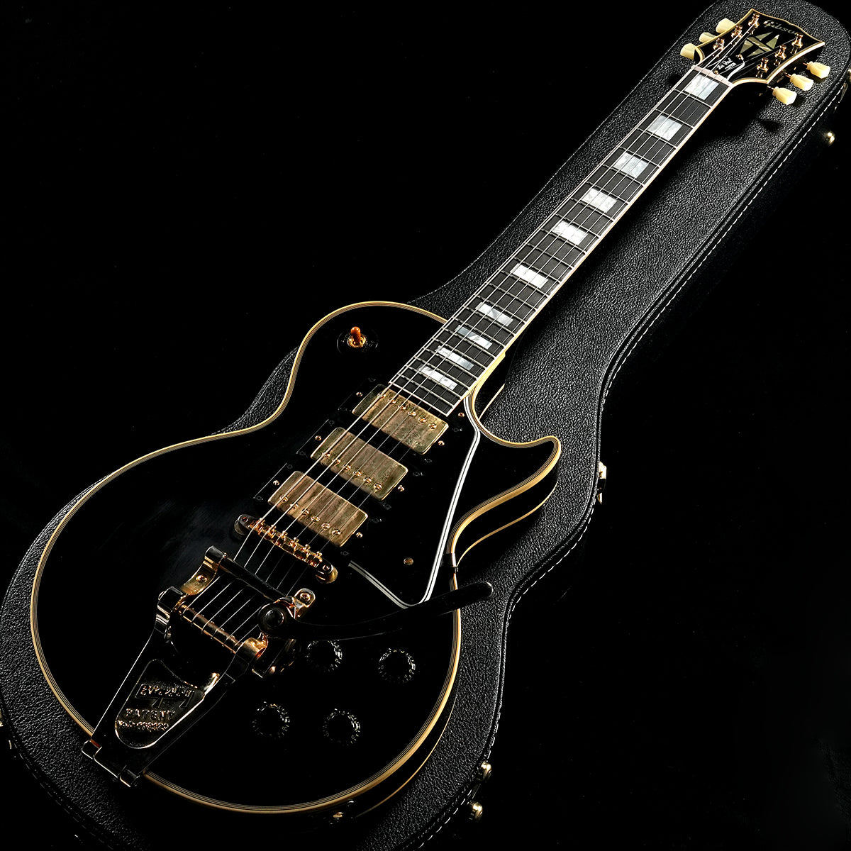 [SN 742598] USED Gibson Custom Shop / 1957 Les Paul Custom Reissue 3 Pickup w/Bigsby VOS Ebony [05]