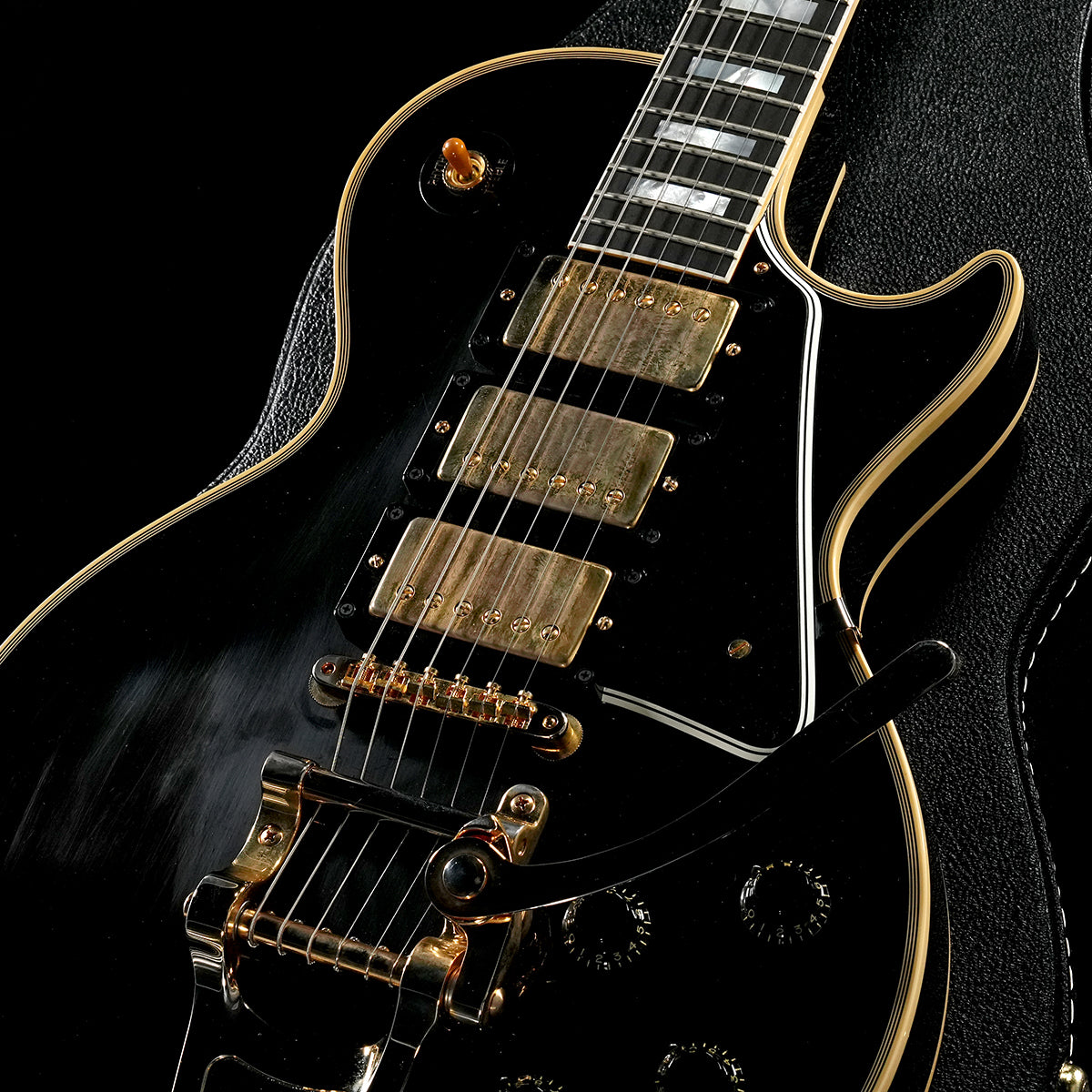 [SN 742598] USED Gibson Custom Shop / 1957 Les Paul Custom Reissue 3 Pickup w/Bigsby VOS Ebony [05]