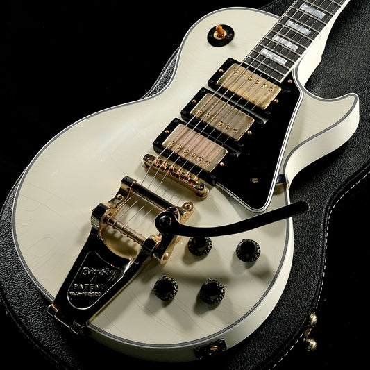[SN 741209] USED Gibson Custom Shop / Murphy Lab 1957 Les Paul Custom 3PU Bigsby Ultra Light Aged Polaris White [05]