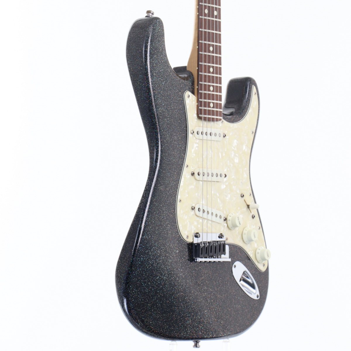 [SN CN30508] USED Fender Custom Shop / American Classic Stratocaster 1993 Black Holoflake [12]