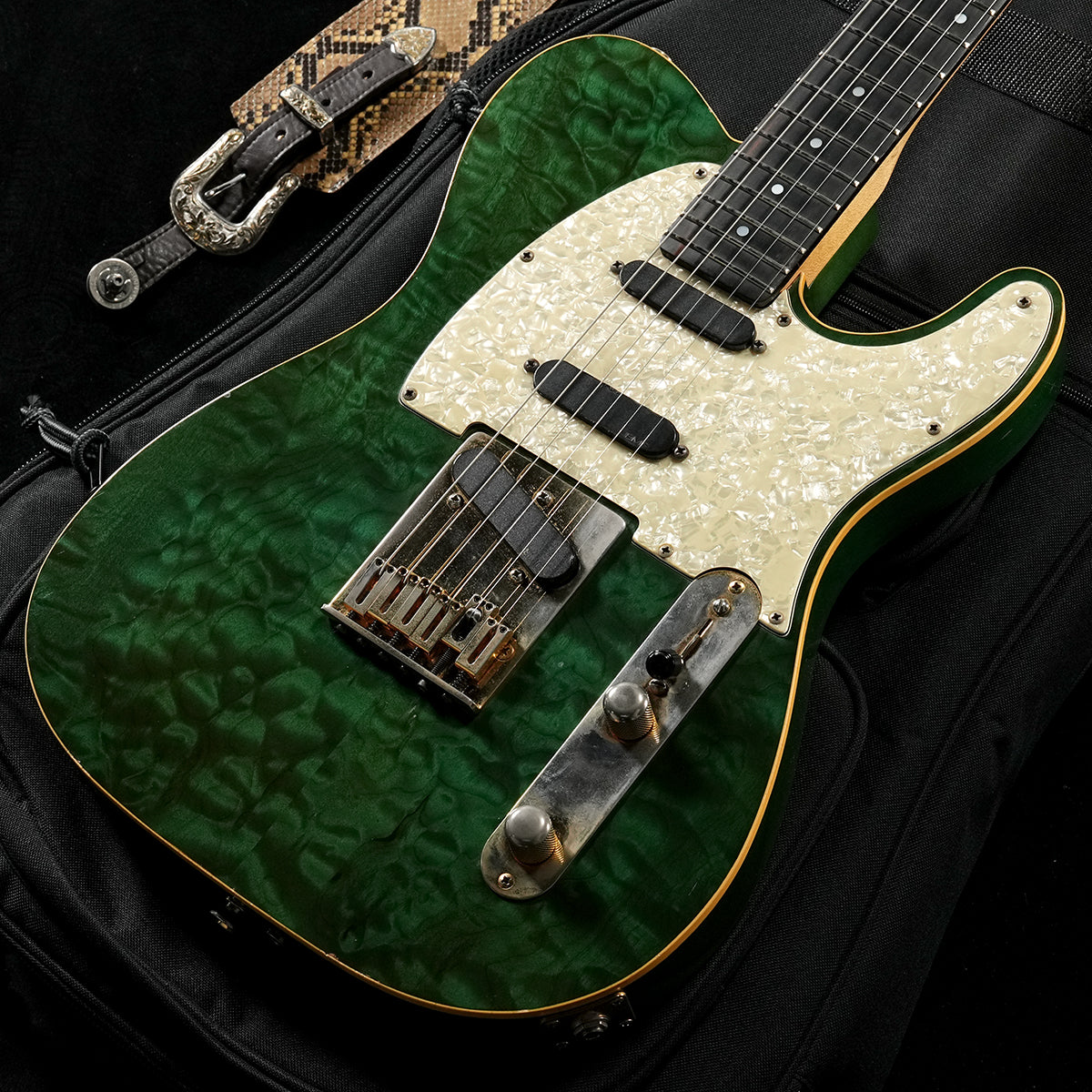 USED NO BRAND / TL GLASER BENDER / Green Quilt [05]