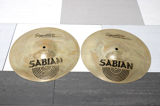 USED SABIAN / David Garibaldi Signature Jam Master Hats 13" Sabian Hi-Hat Cymbals [10]