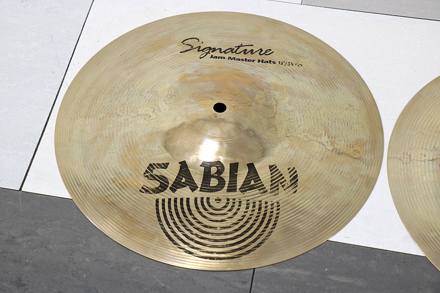 USED SABIAN / David Garibaldi Signature Jam Master Hats 13" Sabian Hi-Hat Cymbals [10]