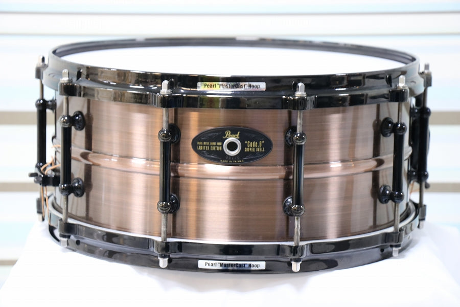 USED PEARL / CO1460S Code 6 Limited Model Copper 14 x 6 Pearl Copper Snare Drum [10]