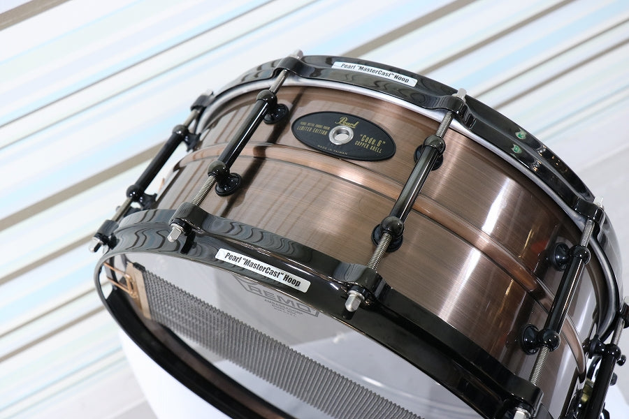 USED PEARL / CO1460S Code 6 Limited Model Copper 14 x 6 Pearl Copper Snare Drum [10]