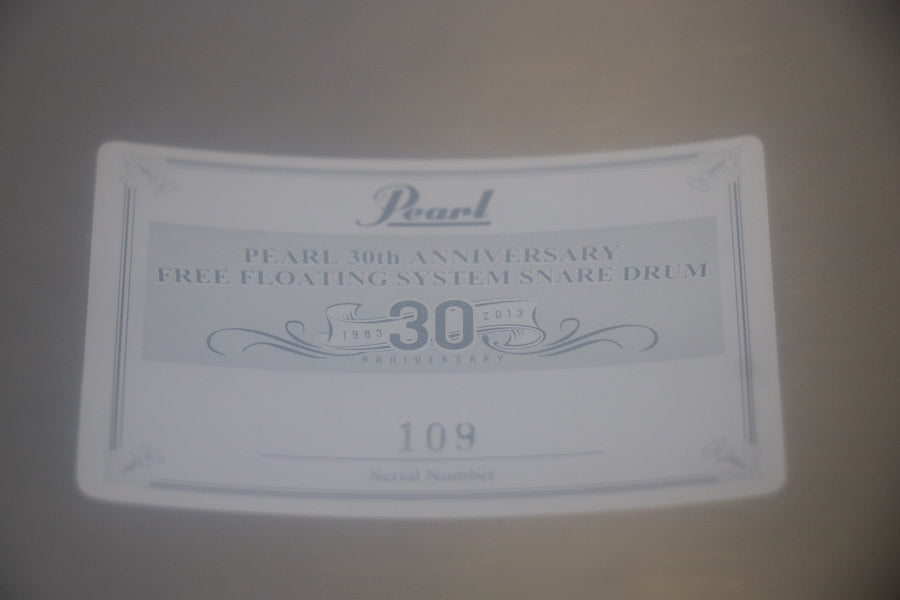 USED PEARL / FBD1465/C Free Floating 30th Anniversary 14×6.5 Pearl Brass Snare [10]