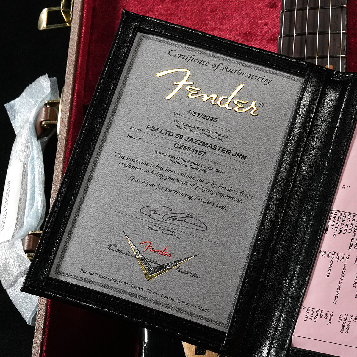 [SN CZ584157] USED Fender Custom Shop / 2025 Limited Edition 1959 Jazzmaster Journeyman Relic Aged Black [05]