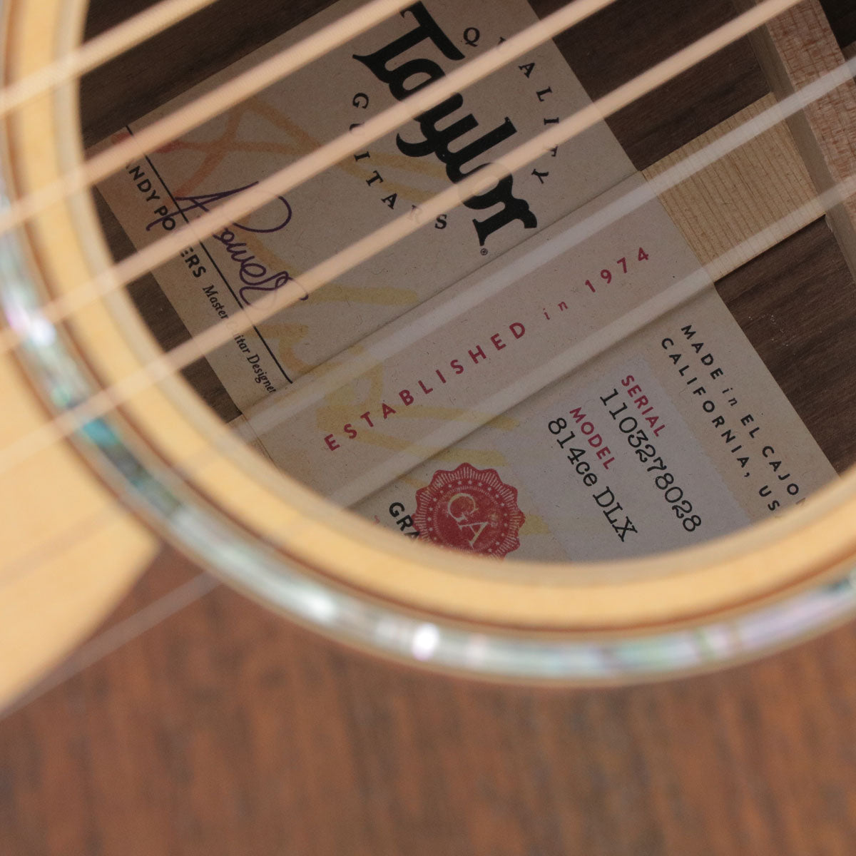 [SN 1103278028] USED TAYLOR / 814ce DLX V-Class [03]