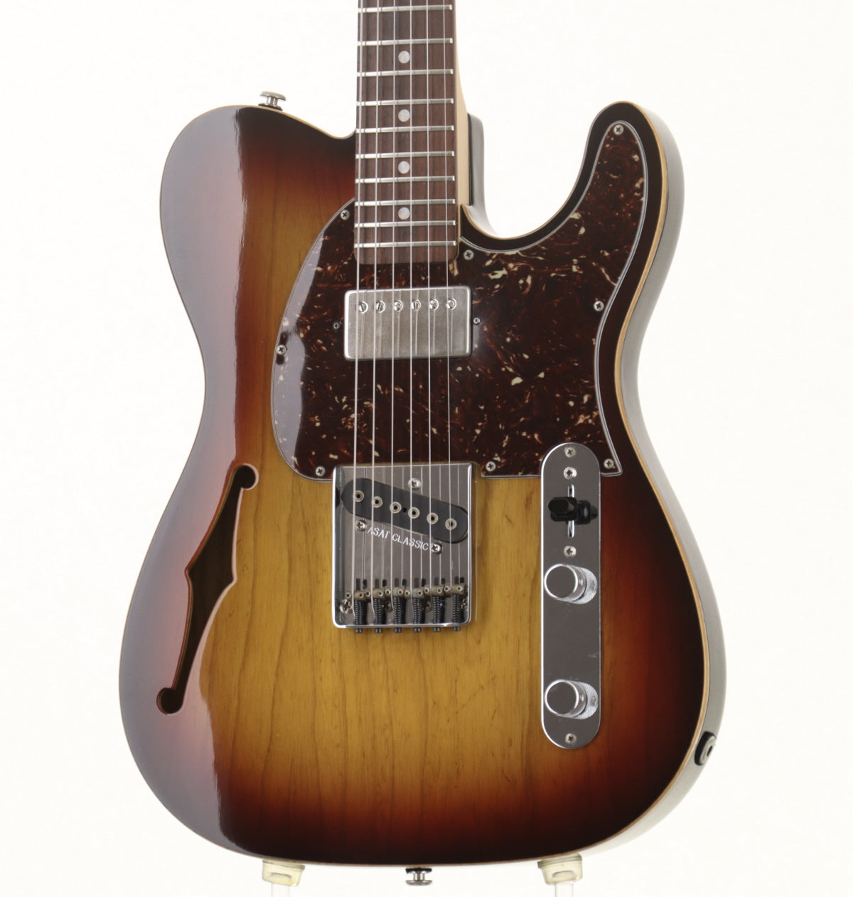 [SN CLF58342] USED G&amp;L / ASAT Classic Bluesboy Semi-Hollow 3-Tone Sunburst 2010 [09]