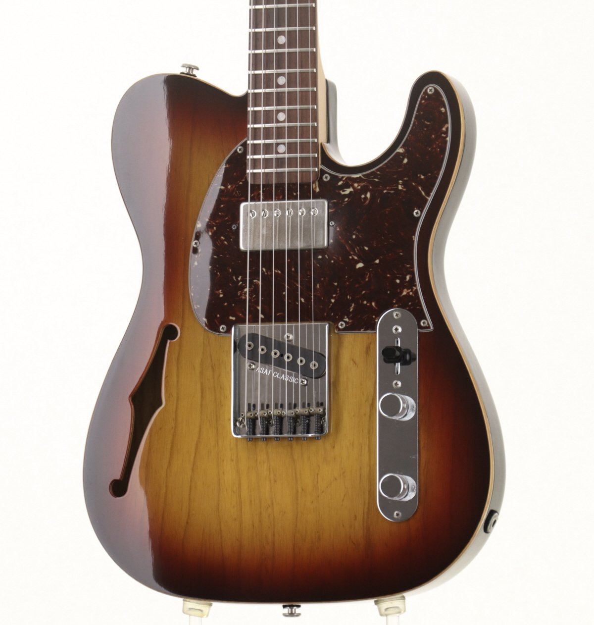 [SN CLF58342] USED G&amp;L / ASAT Classic Bluesboy Semi-Hollow 3-Tone Sunburst 2010 [09]