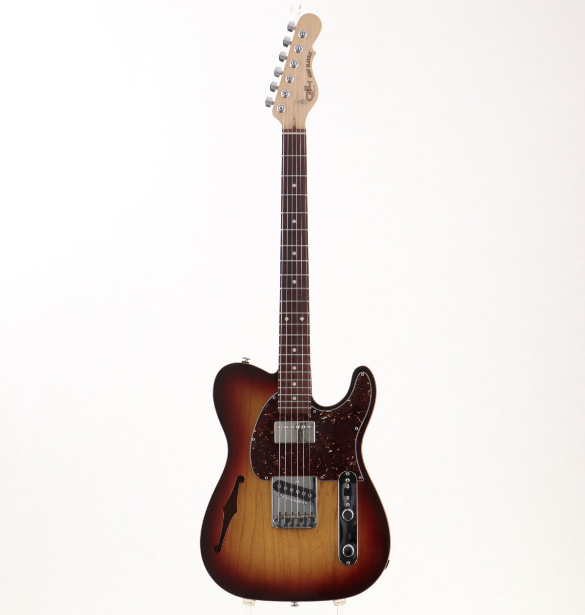 [SN CLF58342] USED G&amp;L / ASAT Classic Bluesboy Semi-Hollow 3-Tone Sunburst 2010 [09]