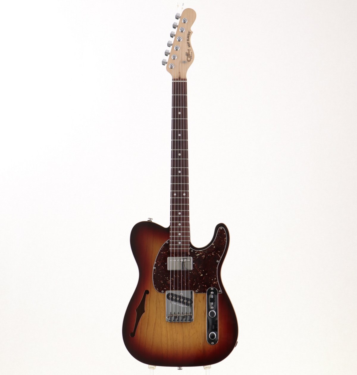 [SN CLF58342] USED G&amp;L / ASAT Classic Bluesboy Semi-Hollow 3-Tone Sunburst 2010 [09]