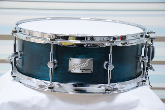 [SN 00883] USED CANOPUS / BR-1455 Rotten Azure Burch Snare Drum [10]