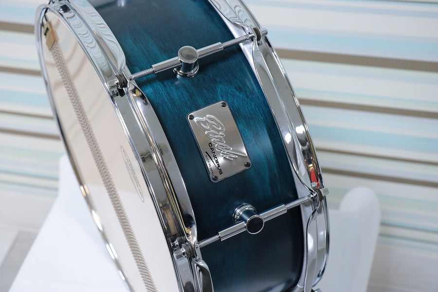 [SN 00883] USED CANOPUS / BR-1455 Rotten Azure Burch Snare Drum [10]