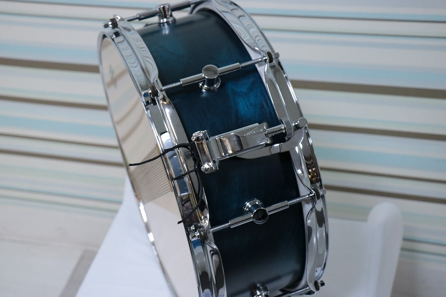 [SN 00883] USED CANOPUS / BR-1455 Rotten Azure Burch Snare Drum [10]