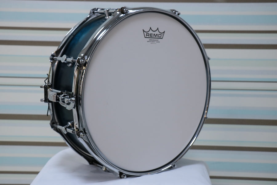 [SN 00883] USED CANOPUS / BR-1455 Rotten Azure Burch Snare Drum [10]