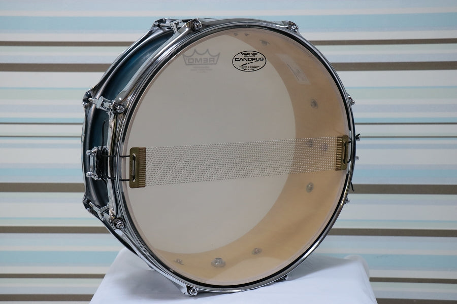 [SN 00883] USED CANOPUS / BR-1455 Rotten Azure Burch Snare Drum [10]