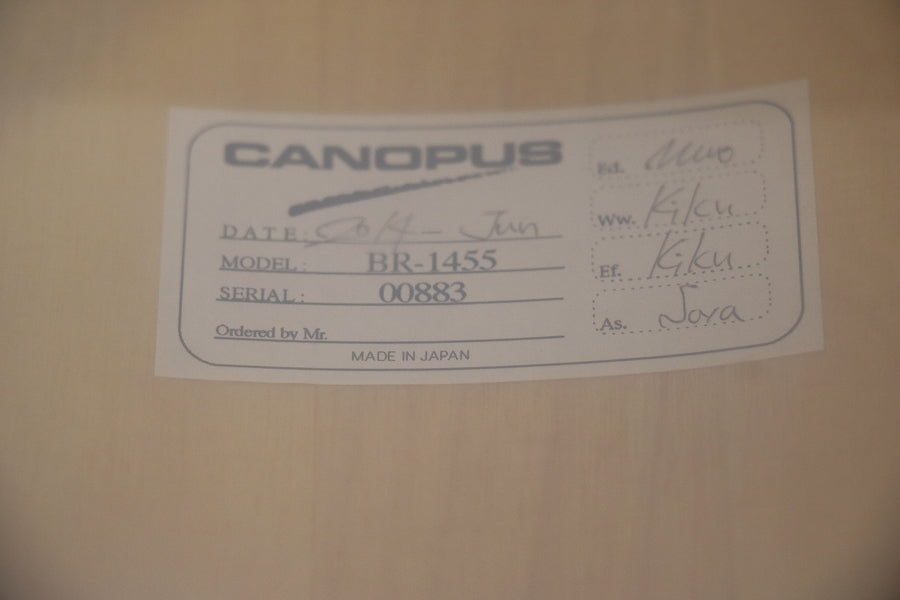 [SN 00883] USED CANOPUS / BR-1455 Rotten Azure Burch Snare Drum [10]